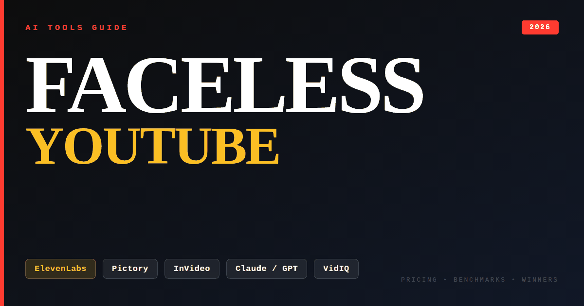 Best AI Tools for Faceless YouTube Channels