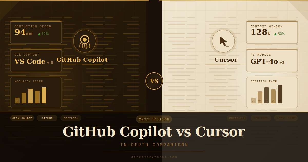 GitHub Copilot vs Cursor: In-Depth Comparison (2026)