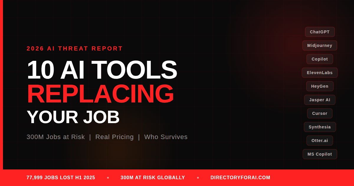 10 AI Tools That Will Replace Your Job