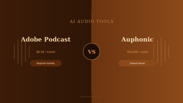 Adobe Podcast vs Auphonic ( Features & Pricing )
