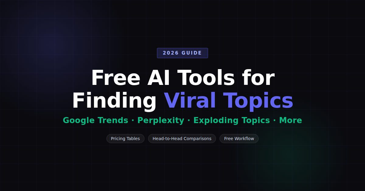 Free AI Tools for Finding Viral Topics